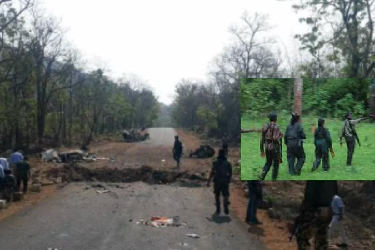 Naxal Attack : छत्तीसगढ़ में नक्सलियों ने बारूदी सुरंग में किया विस्फोट, दो जवान शहीद