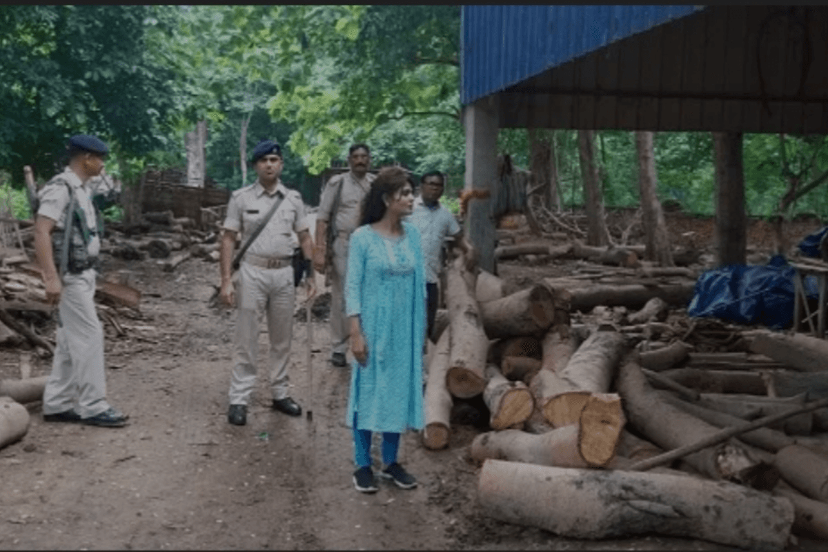 जमशेदपुर : अवैध आरा मिल के खिलाफ प्रशासन ने की कड़ी कार्रवाई, 15 ट्रैक्टर लकड़ियां और मशीन जब्त