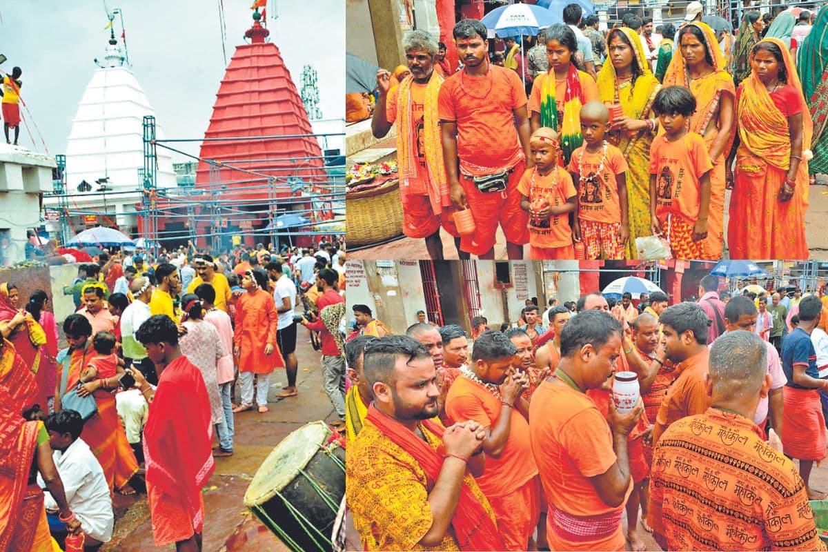 Shravani Mela: बाबा बैद्यनाथ के मंदिर में बंगाल व नेपाल के कांवरियों का लगा तांता, बाबाधाम पहुंचने लगे गेरुआ वस्त्रधारी