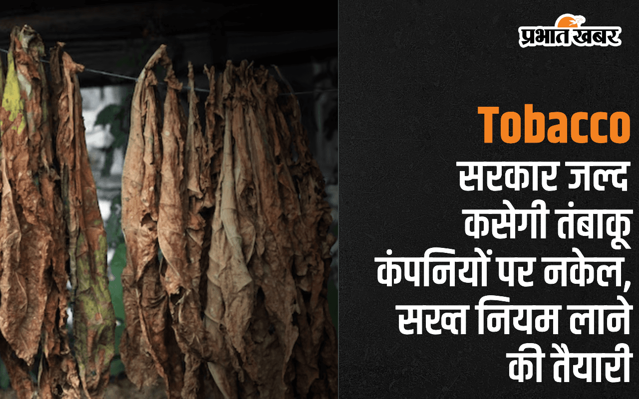 Tobacco : सरकार जल्द कसेगी तंबाकू कंपनियों पर नकेल, सख्त नियम लाने की तैयारी