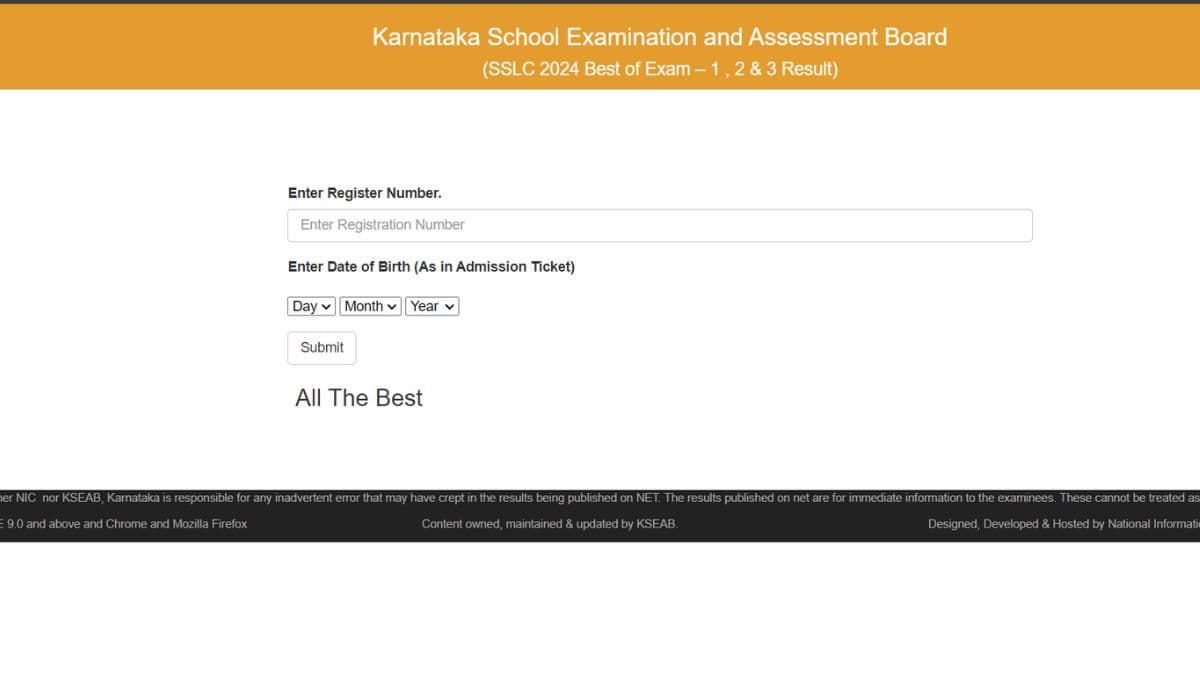 Karnataka SSLC exam 3 Results 2024: कर्नाटक एसएसएलसी परीक्षा 3 परिणाम जारी, उम्मीदवार डाउनलोड करने के लिए स्टेप्स देखें