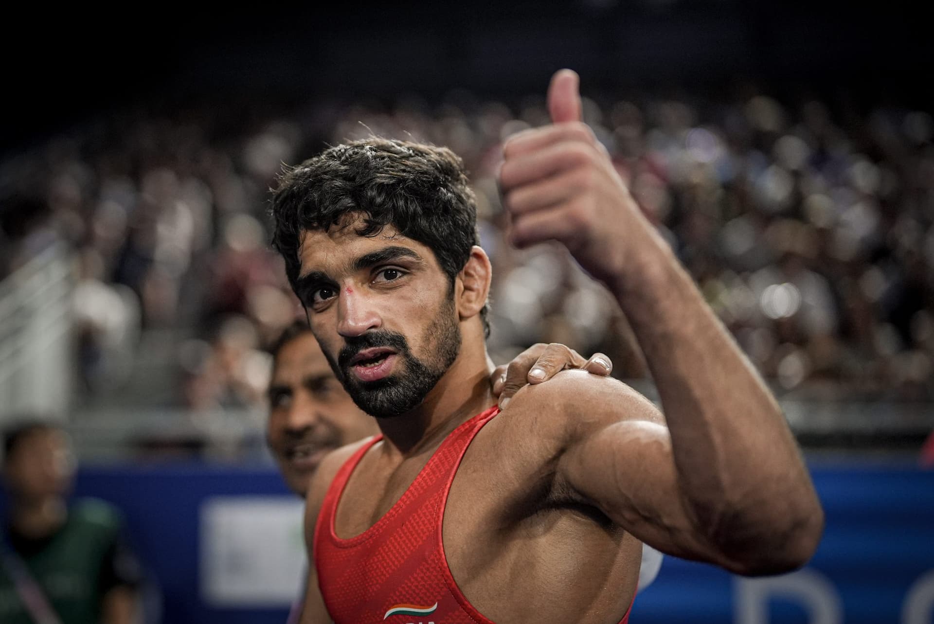 Paris Olympics 2024: अमन सेहरावत मेडल से बस एक जीत दूर, सेमीफाइनल में किया प्रवेश Paris Olympics 2024: अमन सेहरावत मेडल से बस एक जीत दूर, सेमीफाइनल में किया प्रवेश