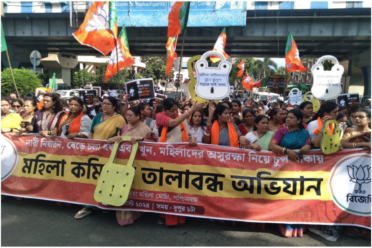 Kolkata Doctor Murder : भाजपा महिला मोर्चा का तालाबंदी अभियान, लॉकेट चटर्जी सहित कई डिटेन, तोड़े बैरिकेड्स