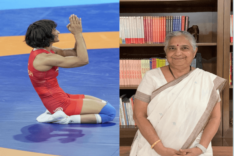 Paris Olympic 2024:विनेश फोगट के ओलंपिक अयोग्य घोषित होने पर सुधा मूर्ति की 'ऐसा होता है' टिप्पणी पर लोगों ने की आलोचना