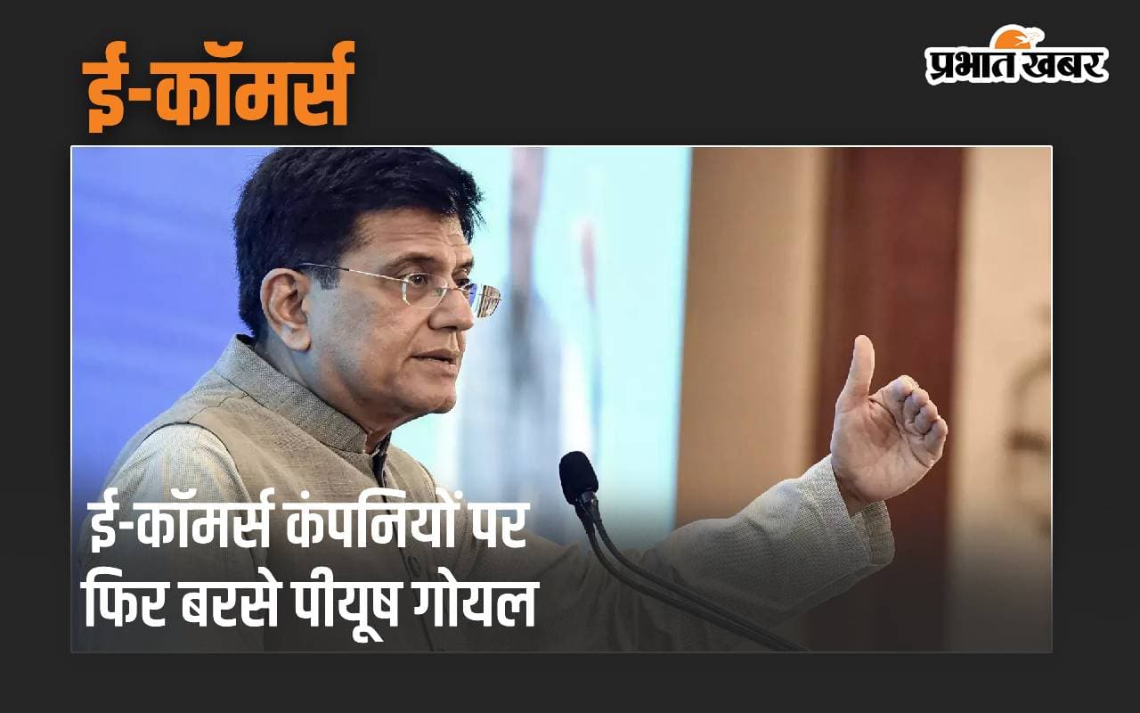 ई-कॉमर्स कंपनियों पर फिर बरसे Piyush Goyal, कहा-एफडीआई नियमों का कर रही हैं उल्लंघन
