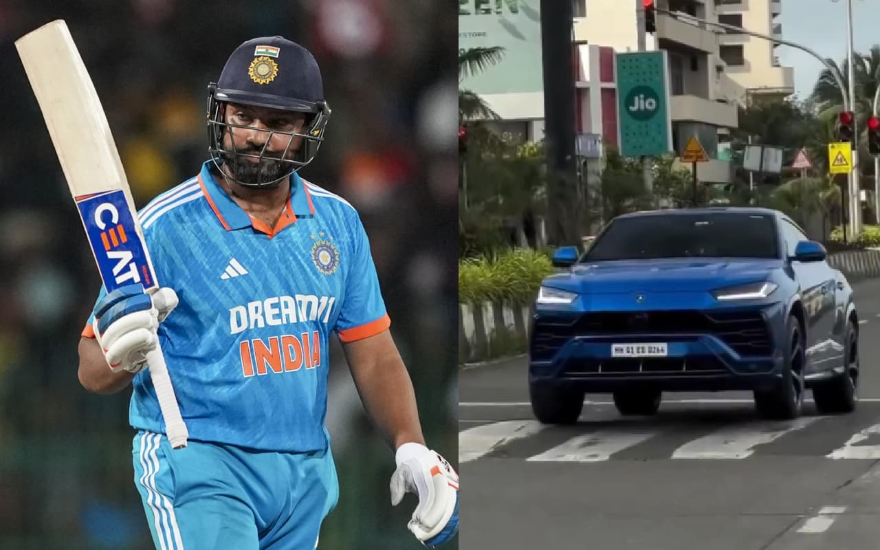 मुंबई की सड़कों पर Lamborghini दौड़ाते दिखे Rohit Sharma, नंबर प्लेट का वर्ल्ड रिकॉर्ड से है खास कनेक्शन