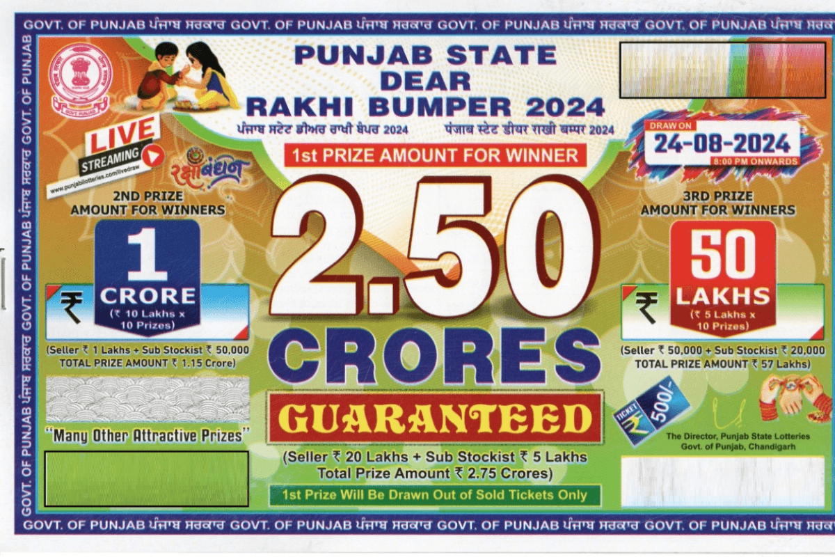 Punjab Dear Rakhi Bumper Lottery 2024 result : कैसे देखें पंजाब स्टेट डियर राखी बंपर लॉटरी विजेताओं के नाम