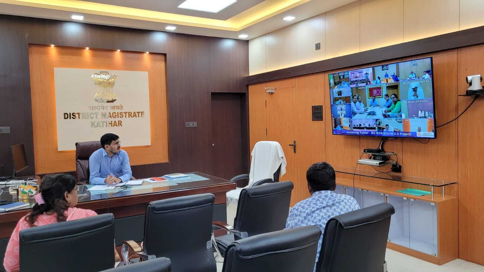 औद्योगिक क्षेत्र का विकास के लिए 50-100 एकड़ भूमि उपलब्ध कराने के लिए प्रस्ताव विभाग मुख्यालय भेजने का निर्देश