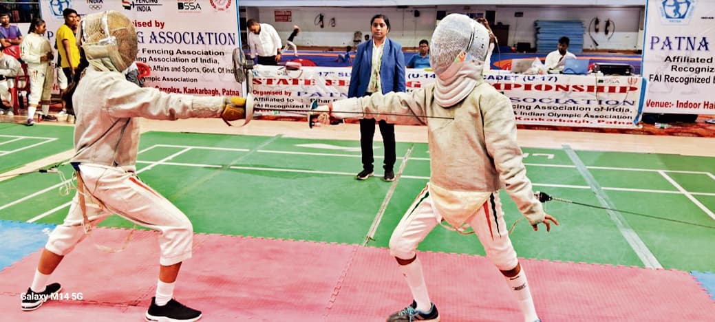 राज्यस्तरीय तलवारबाजी में प्रतियोगिता में पटना के युवराज ने जीता कांस्य पदक