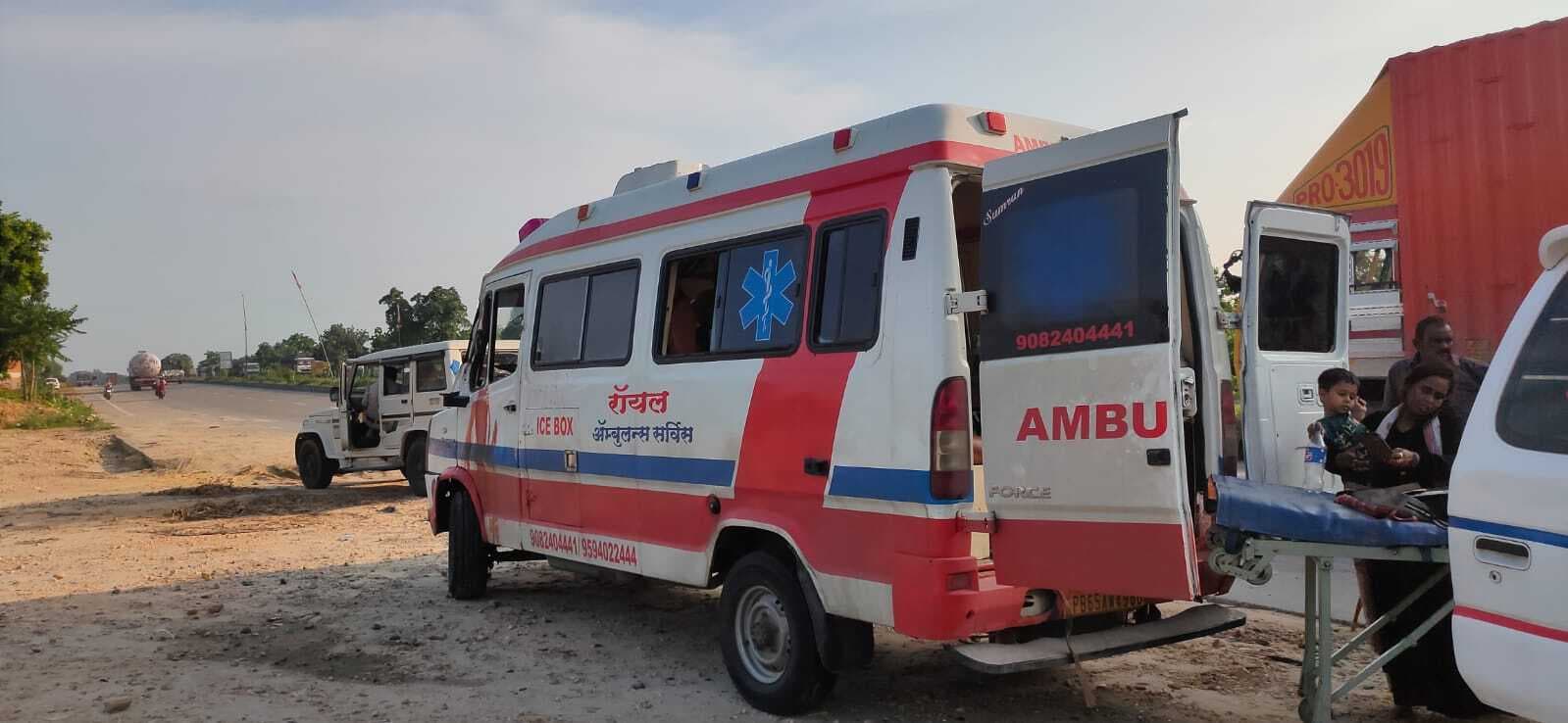 मुंबई से पत्नी का इलाज कराकर लौट रहे पति की दुर्घटना में मौत