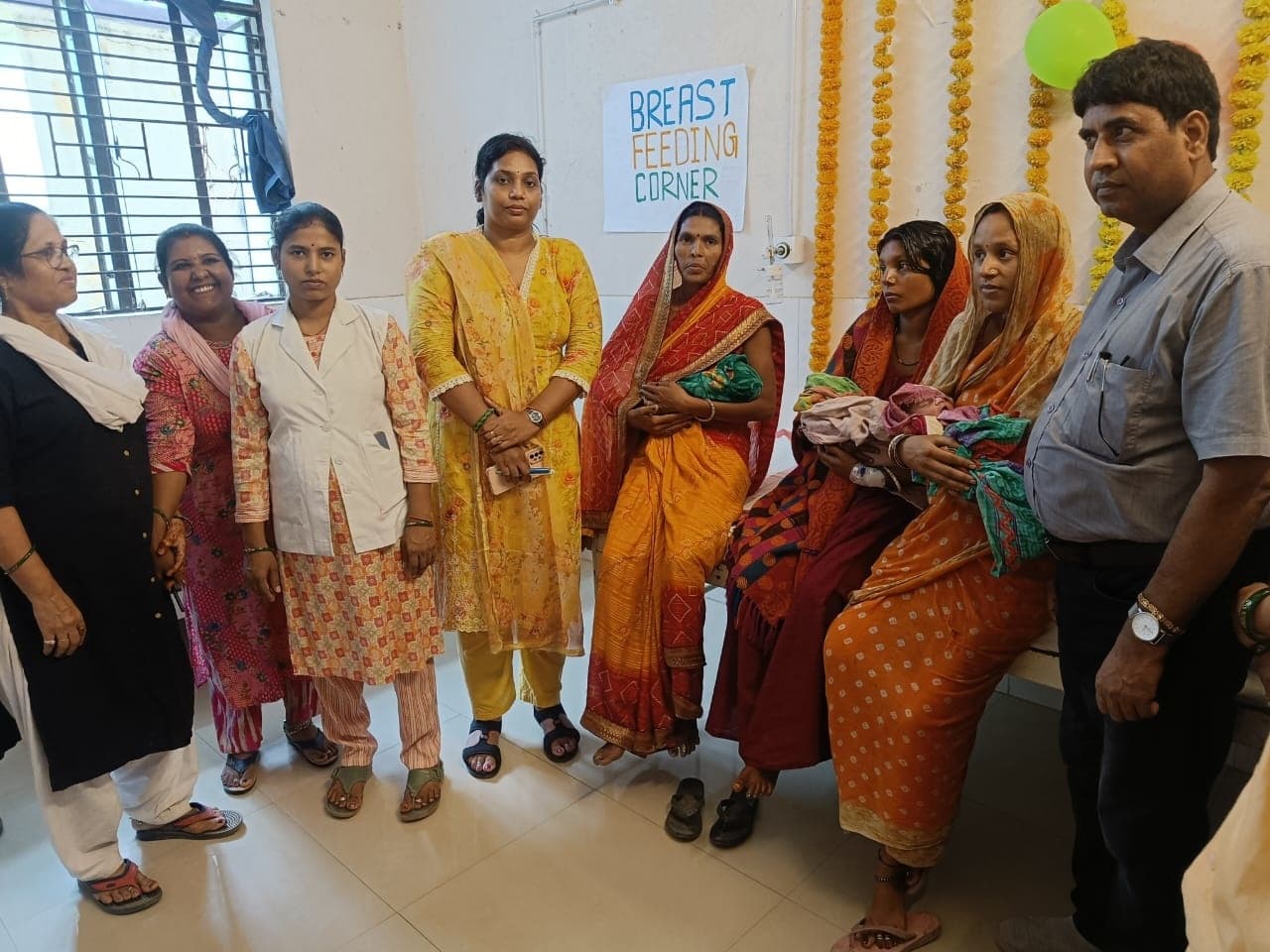 सीएचसी मोहिउद्दीननगर में ब्रेस्ट फीडिंग कॉर्नर का हुआ शुभारंभ