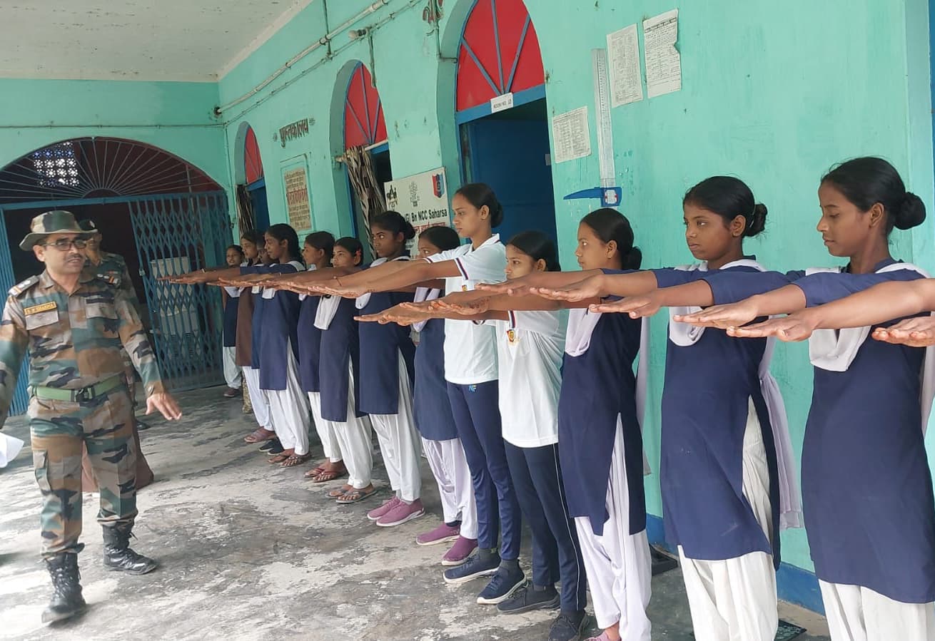 पार्वती मंडल उवि हरदा में 45 एनसीसी कैडेट्स का हुआ चयन