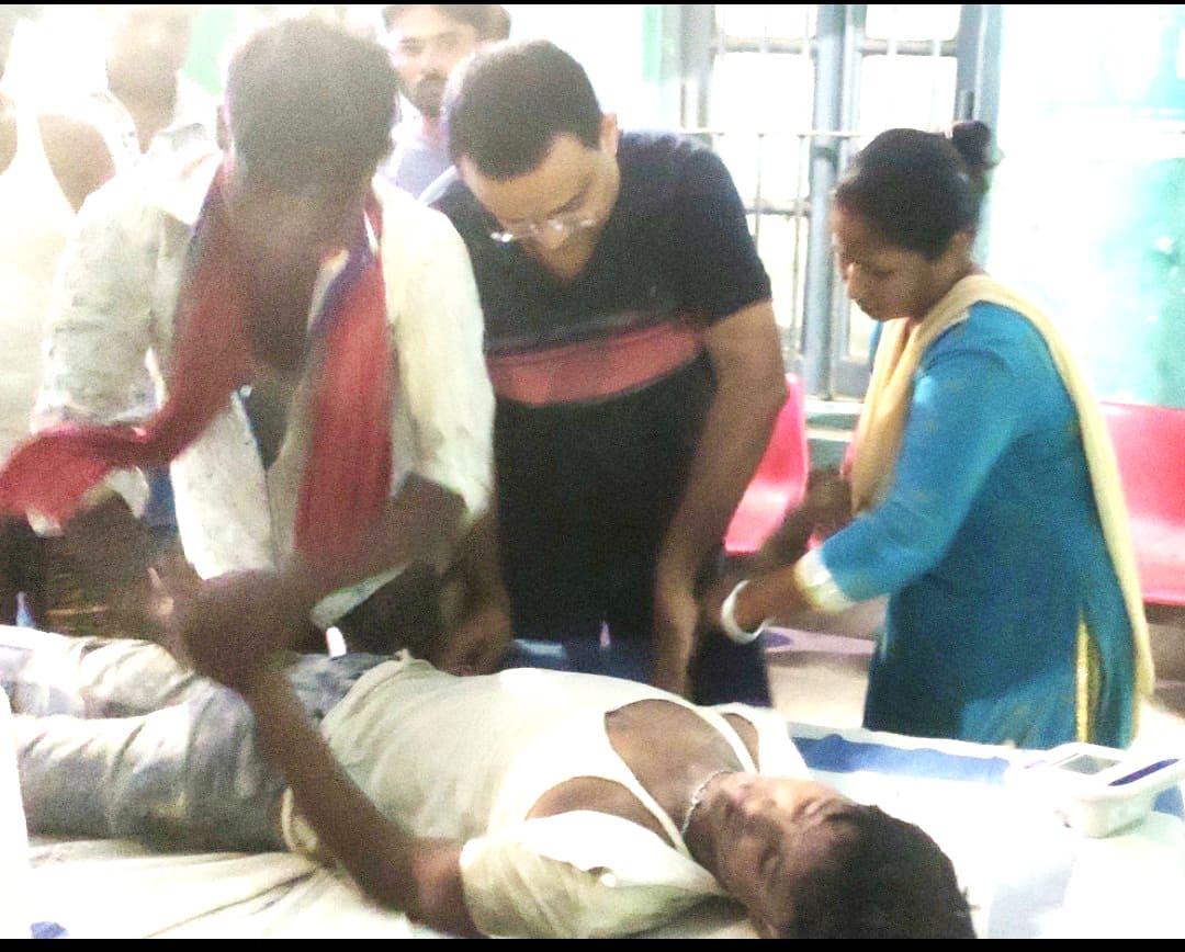 करेंट लगने से युवक की स्थिति नाजुक