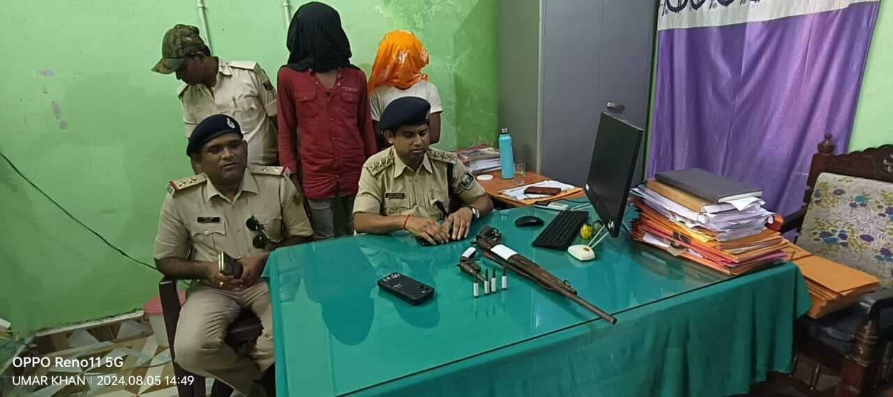 कट्टा, मास्केट, कारतूस के साथ हत्या व लूटपाट शामिल बदमाश धराया