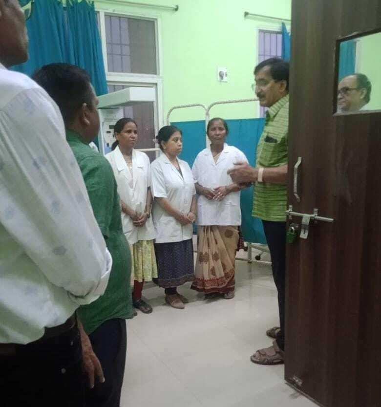 राजेंद्र नगर सीएचसी की जांच : सिविल ड्रेस में थीं नर्सें