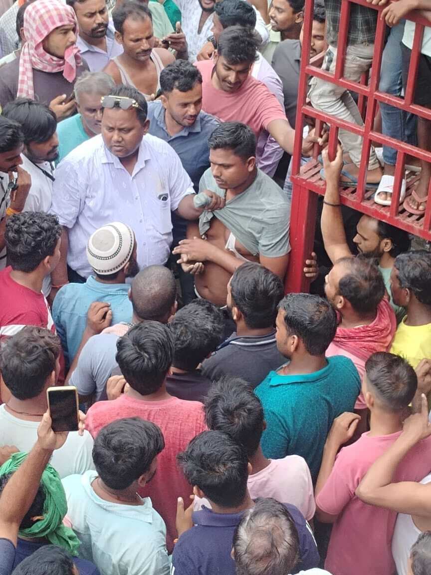 रिटायर्ड चौकीदार से पैसे छीनकर भाग रहा अपराधी धराया