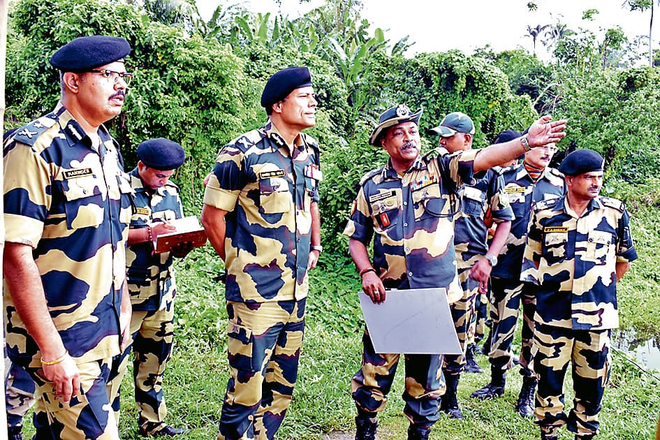 भारत-बांग्लादेश सीमा पर जवान मुश्तैद