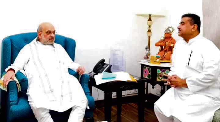 अचानक दिल्ली पहुंचे शुभेंदु, शाह संग की बैठक