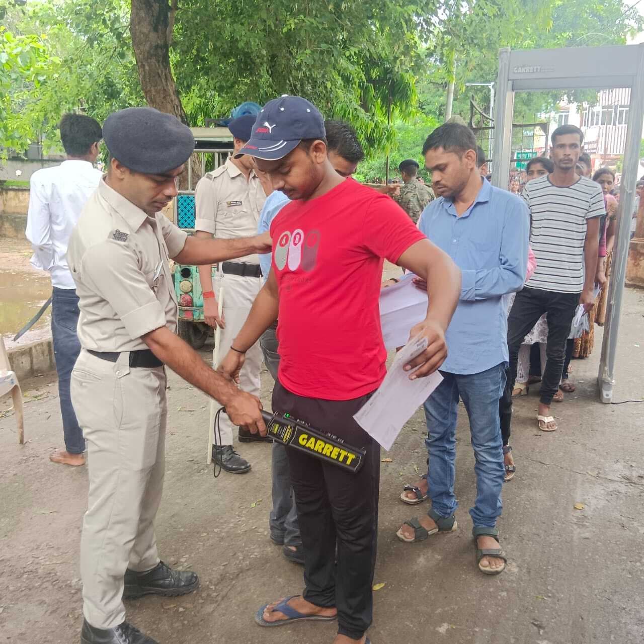 सिपाही भर्ती परीक्षा में कुल 1,091 परीक्षार्थी रहे अनुपस्थित, सुरक्षा के थे कड़े प्रबंध