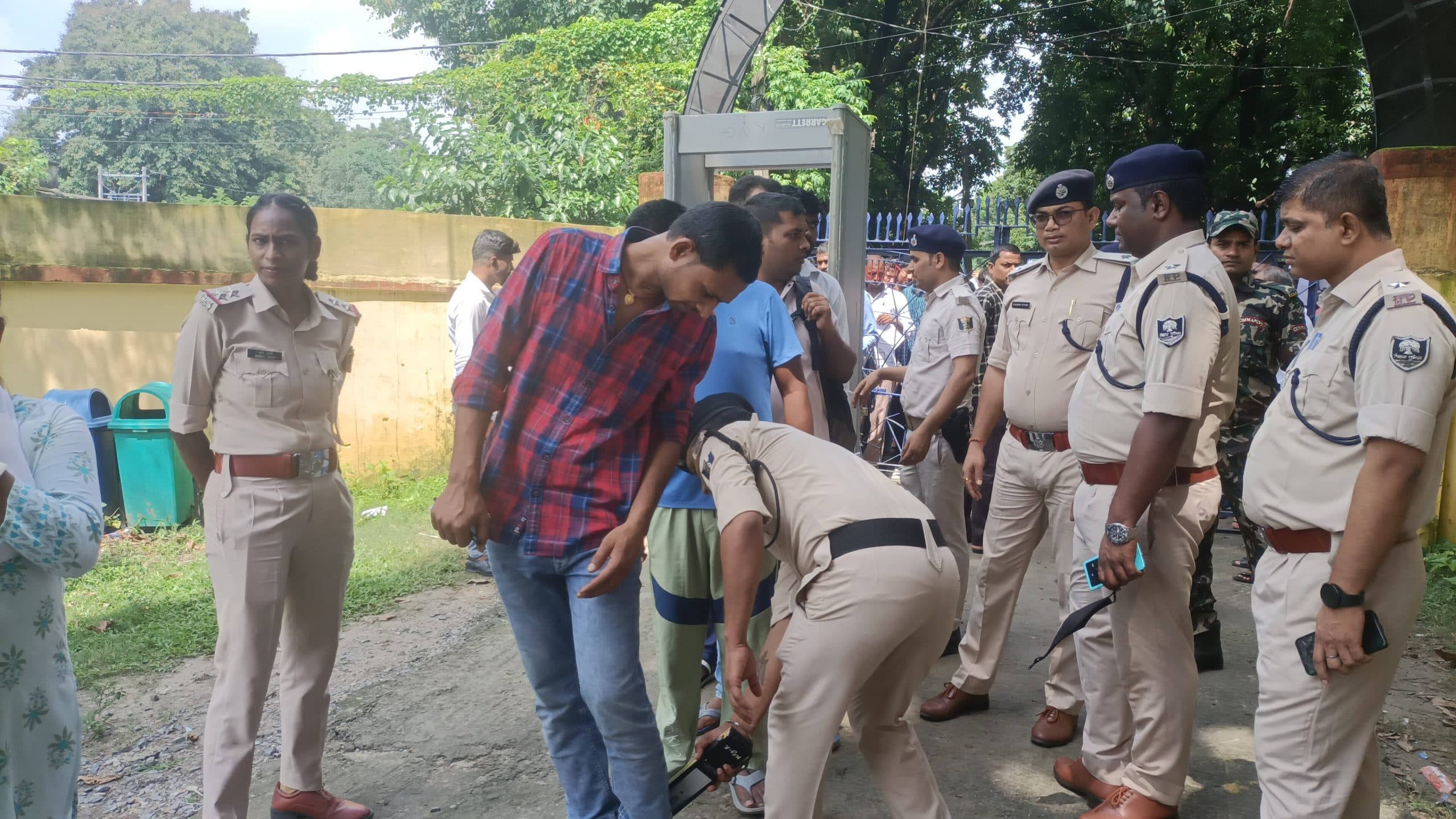 सिपाही भर्ती परीक्षा के पहले दिन 591 परीक्षार्थी रहे अनुपस्थित