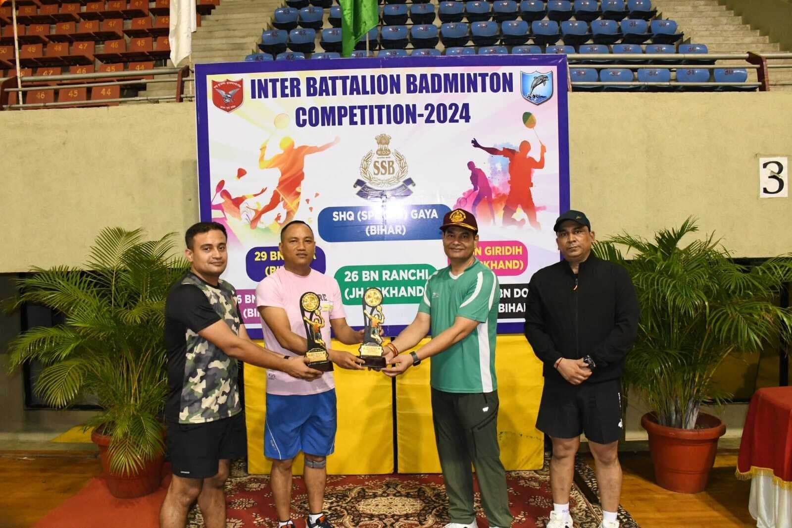 Badminton : 16वीं बटालियन के अनिल कुमार को दोहरा खिताब