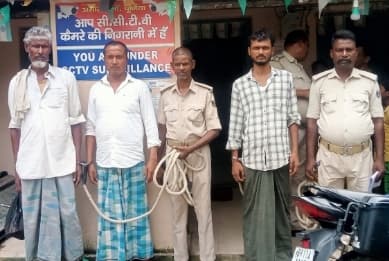 वर्षों से फरार तीन वारंटी गिरफ्तार