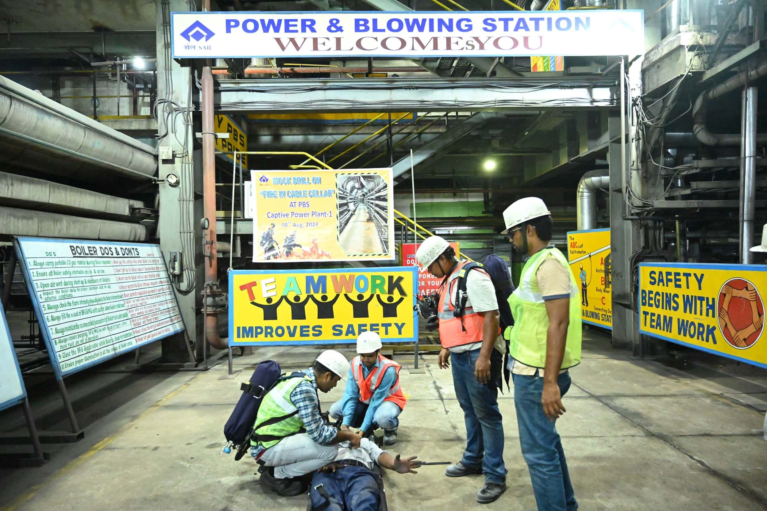 आरएसपी : सीपीपी-1 में आपातकालीन तैयारियों को मजबूत करने पहली बार रात को हुई मॉक ड्रिल