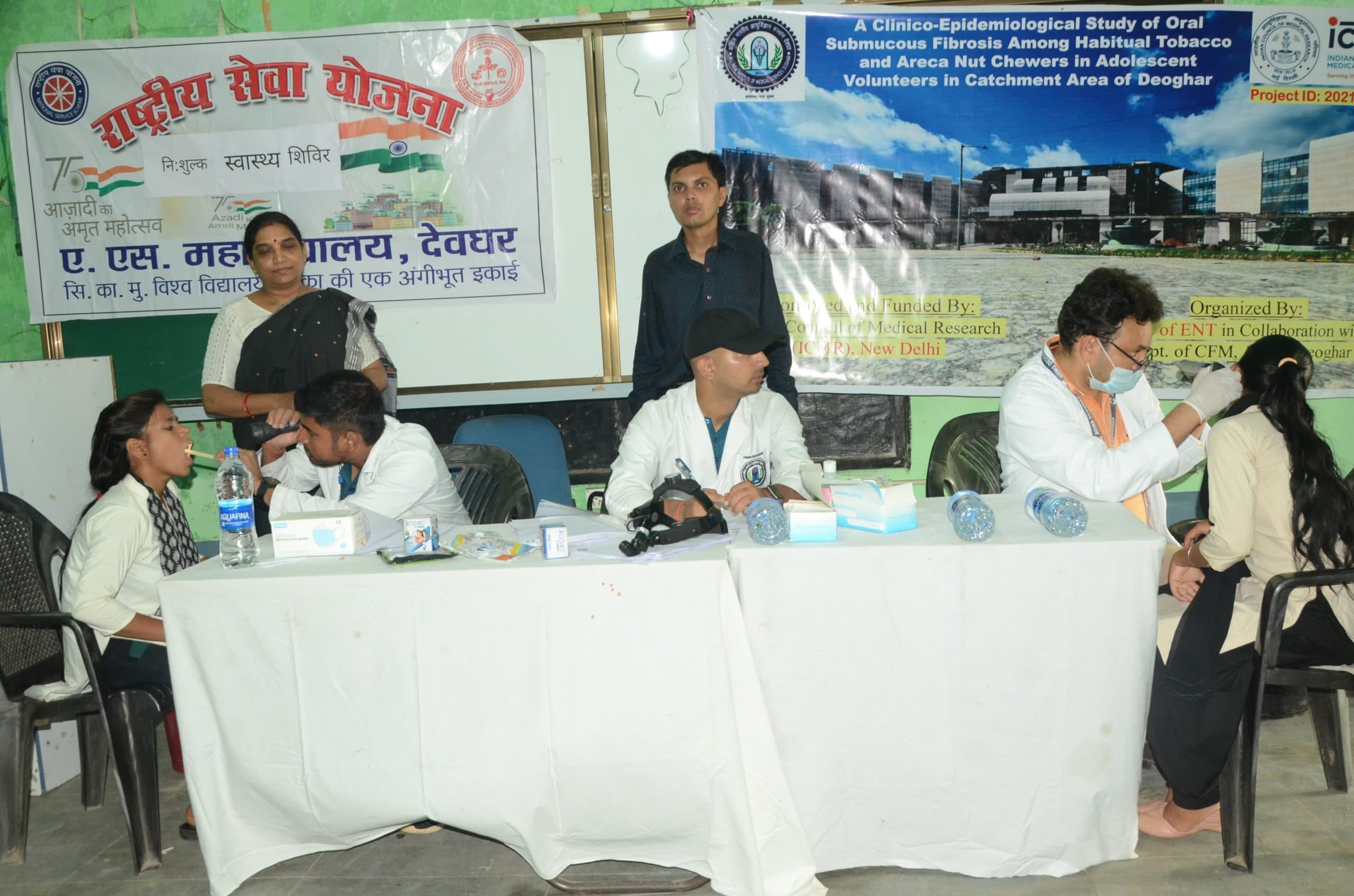 एएस कॉलेज के100 छात्रों की हुई स्वास्थ्य जांच