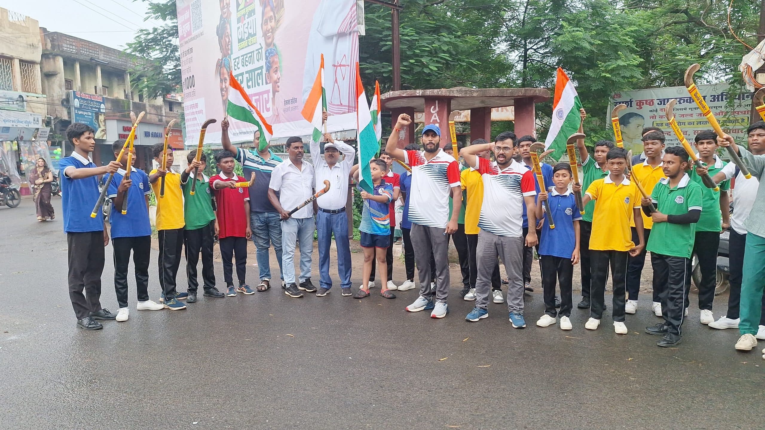 पुरुष हॉकी टीम के कांस्य पदक जीतने पर मना विजयोत्सव