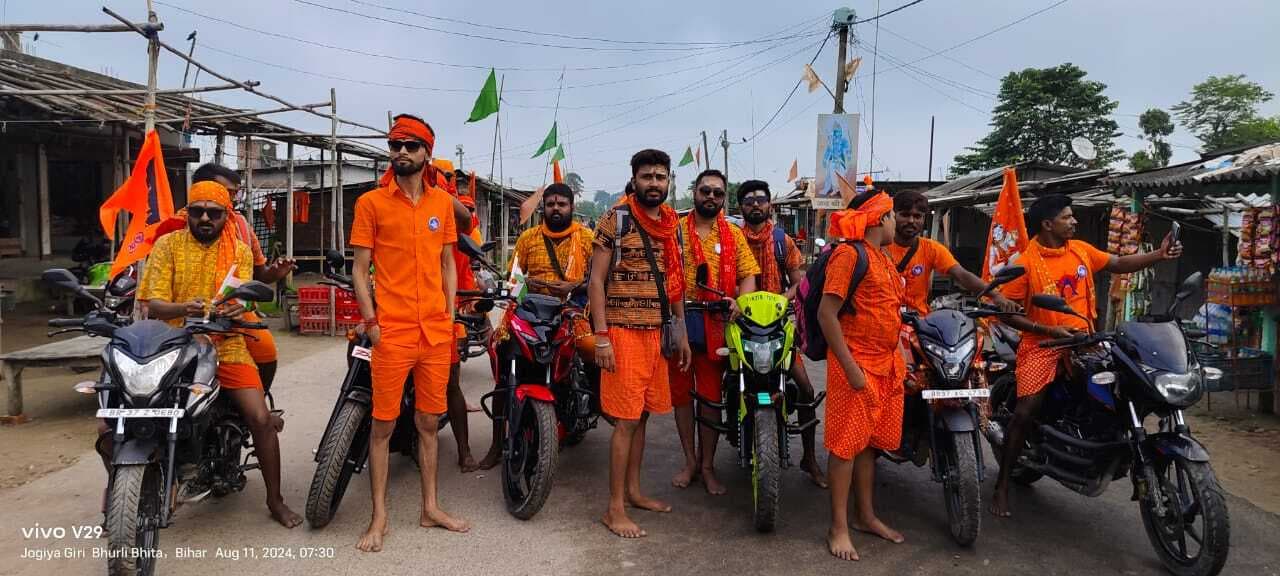 कांवरियों की सेवा करने अबरखा के लिए सेवा दल रवाना