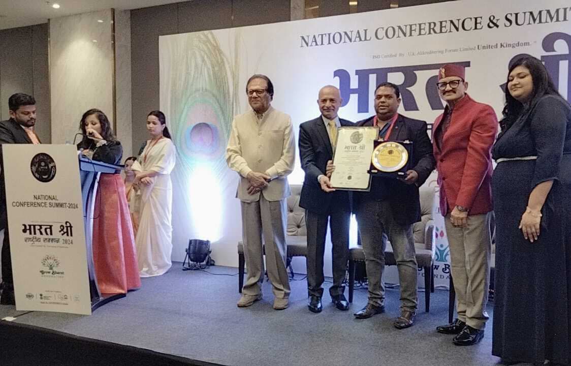 धनबाद के किसान को मिला भारत श्री नेशनल सम्मान