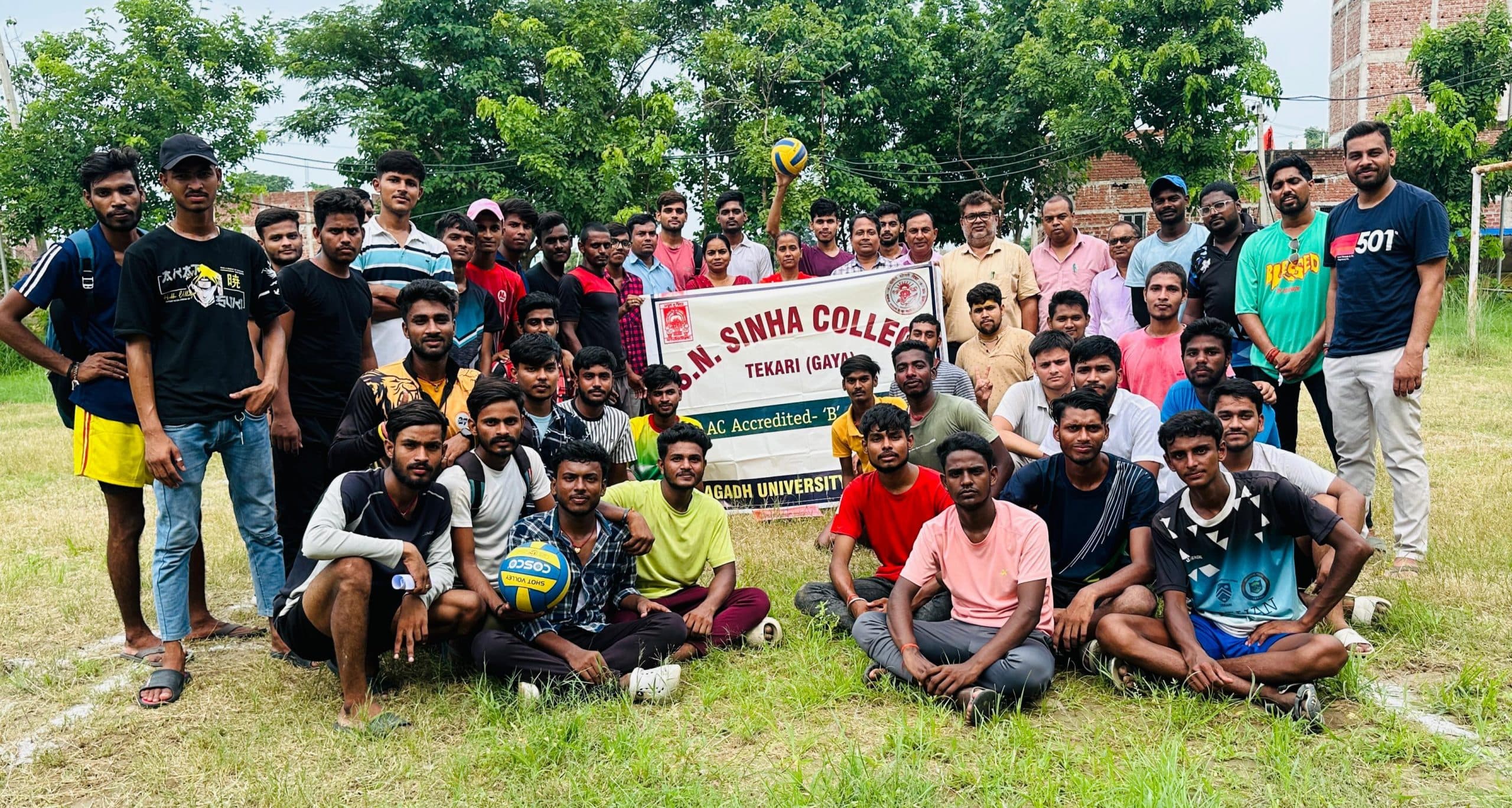 रेडर व डिफेंडर का चयन छात्रों के प्रदर्शन पर किया गया