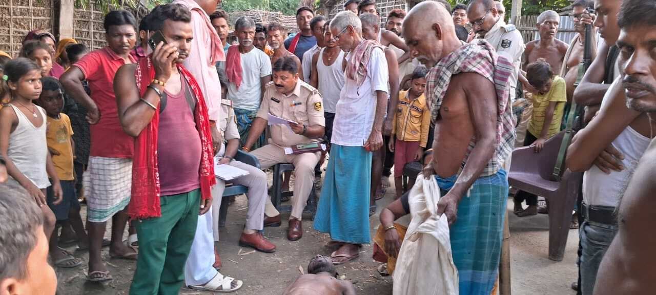नयानन्दगोला गांव में डूबने से युवक की मौत