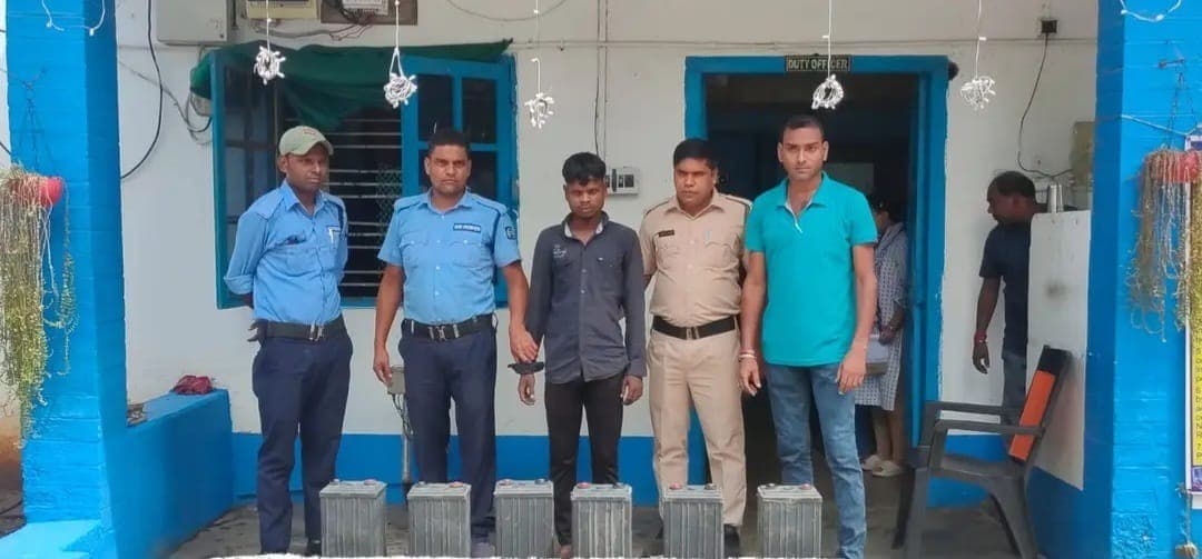 बैटरी चोरी मामले में एक युवक गिरफ्तार