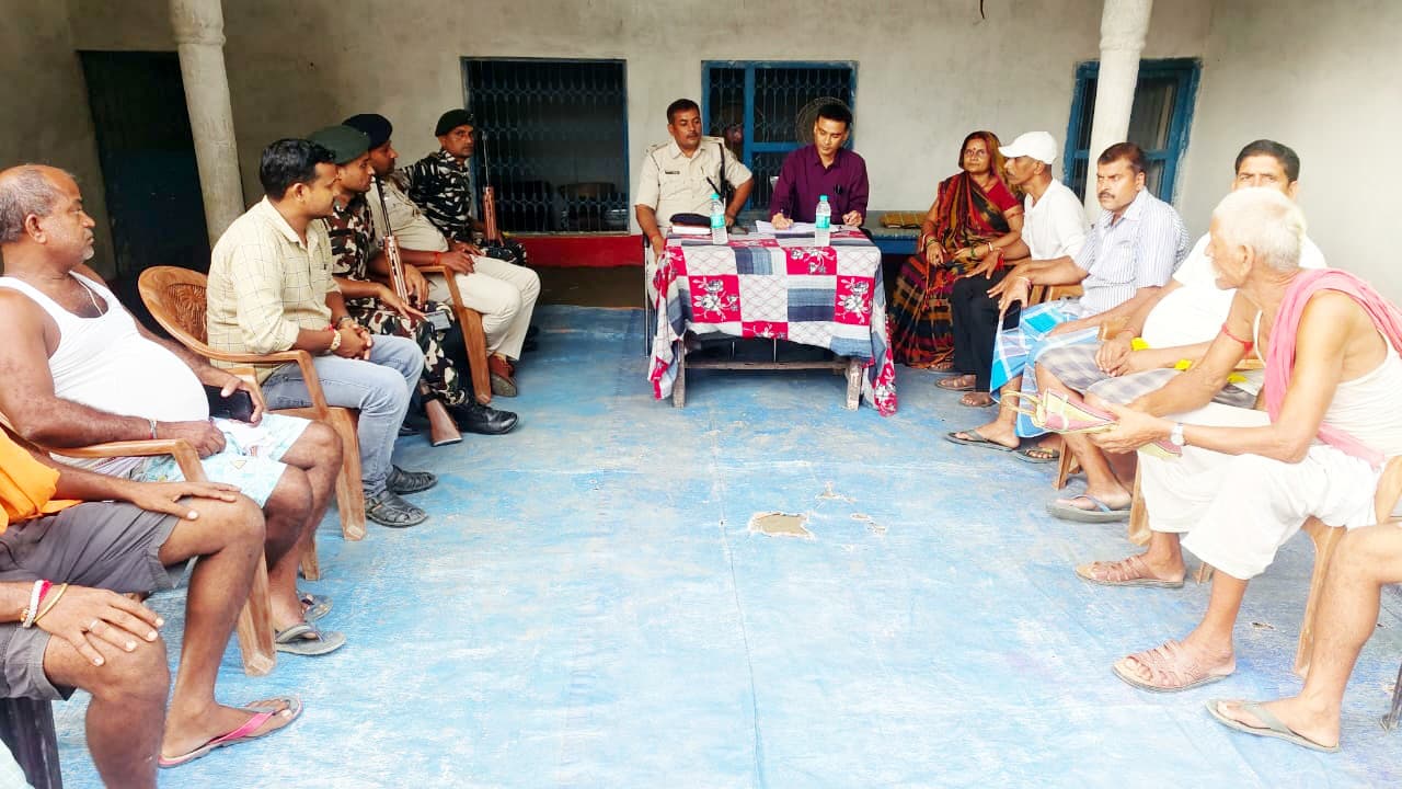 सुखसेना में श्रीकृष्ण जन्माष्टमी को ले मेला प्रांगण में शांति समिति की बैठक