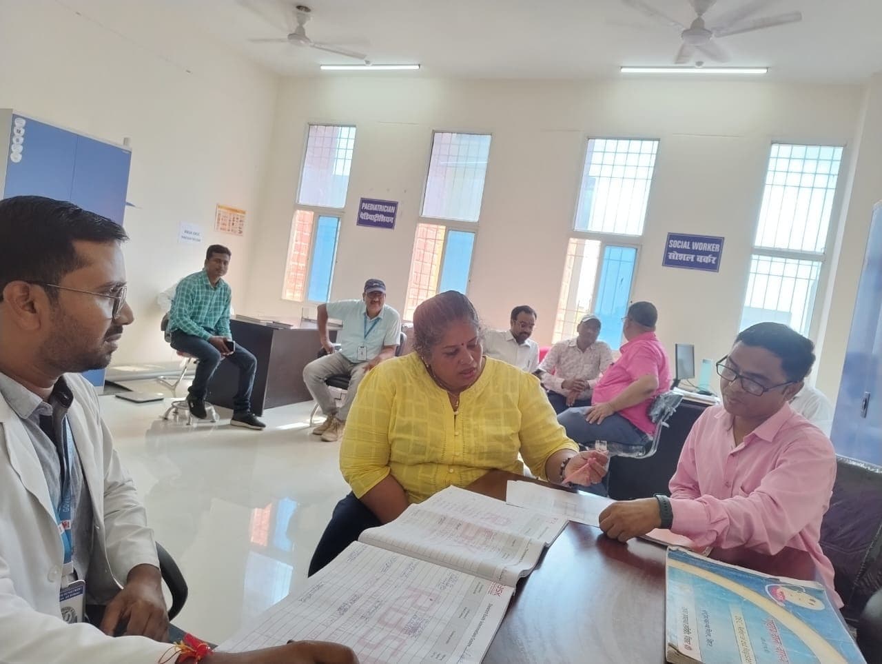 जिला प्रारंभिक हस्तक्षेप केंद्र (डीईआईसी) का केन्द्रीय पर्यवेक्षिका ने किया निरीक्षण