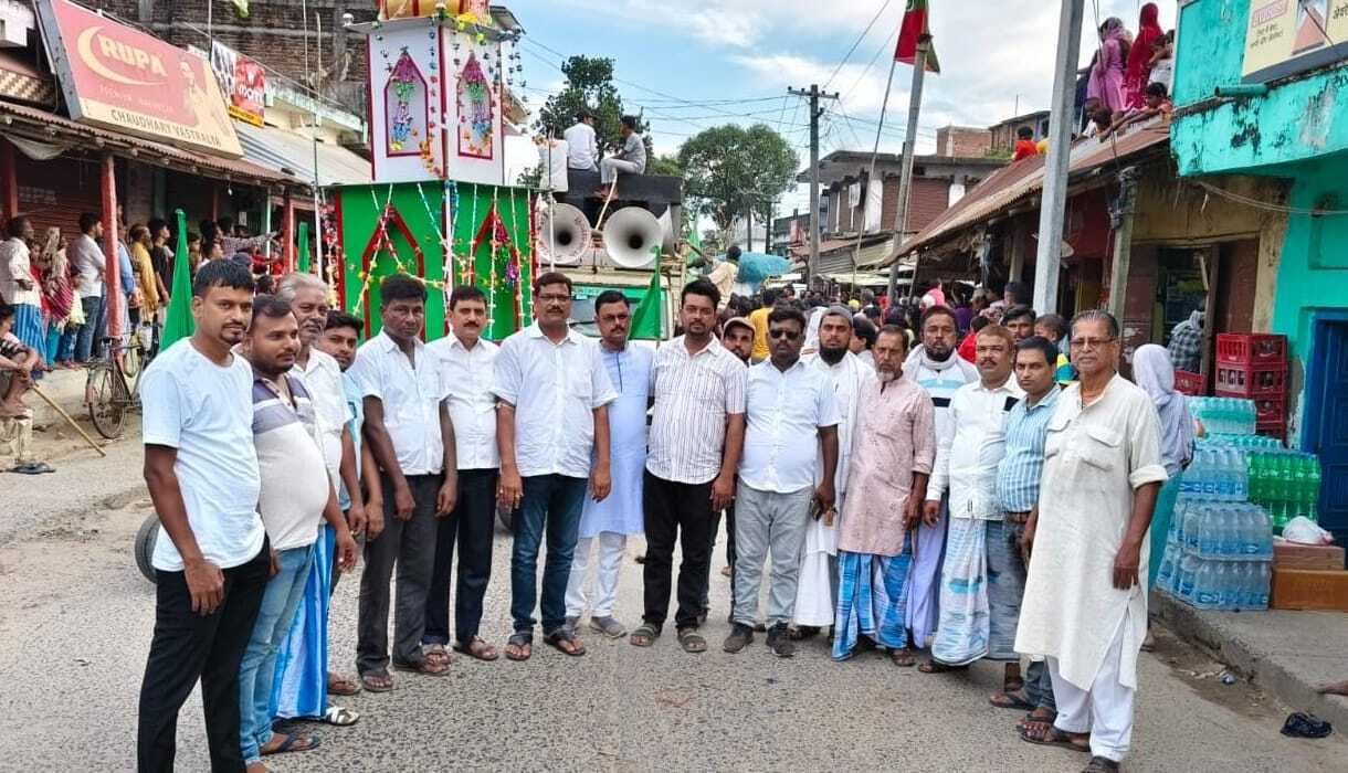 चेहल्लूम पर निकाला गया जूृलुस, सुरक्षा के थे पुख्ता इंतेजाम