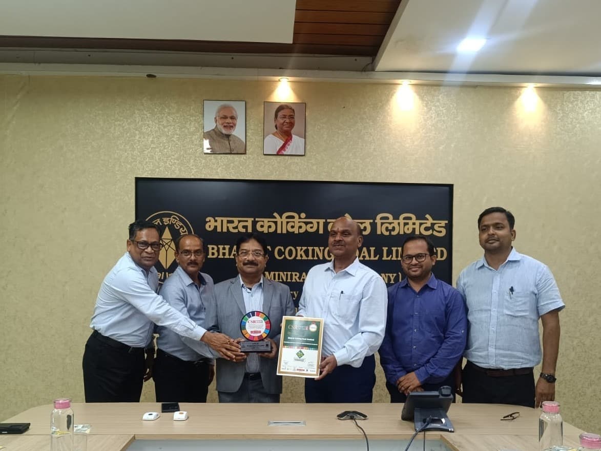 बीसीसीएल को मिला ‘सीएसआर टाइम्स अवार्ड’