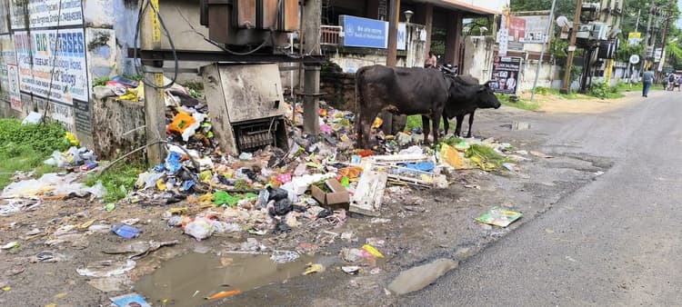 पांचवें दिन भी झारखंड लोकल बॉडीज इम्पलाइज फेडरेशन का हड़ताल जारी, शहर में गंदगी