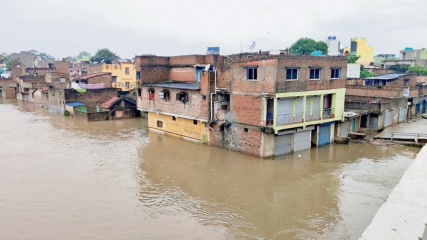 दो दिनों की बारिश में एक बार फिर जलजमाव की स्थिति