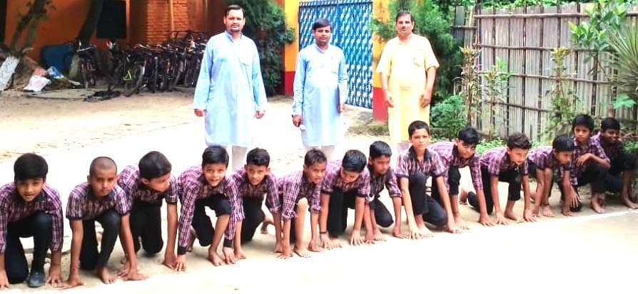 शिशु मंदिर वासुदेवपुर में हुई खेल प्रतियोगिता