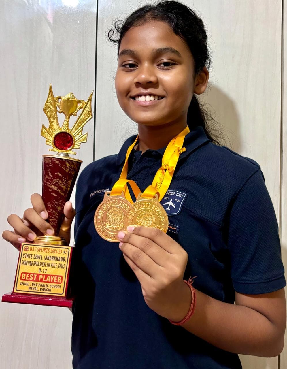 Sports : डीएवी जोनल राइफल शूटिंग में उन्नति बाघवार ने जीता दो स्वर्ण