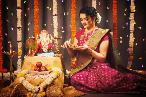 celebrating Ganesha  Chaturthi Fesitval 