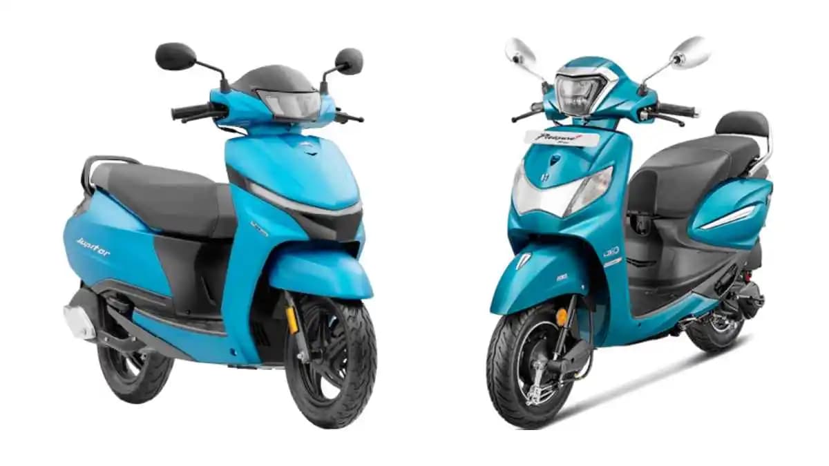 TVS Jupiter 110 vs Hero Pleasure Plus TVS Jupiter 110 vs Hero Pleasure Plus