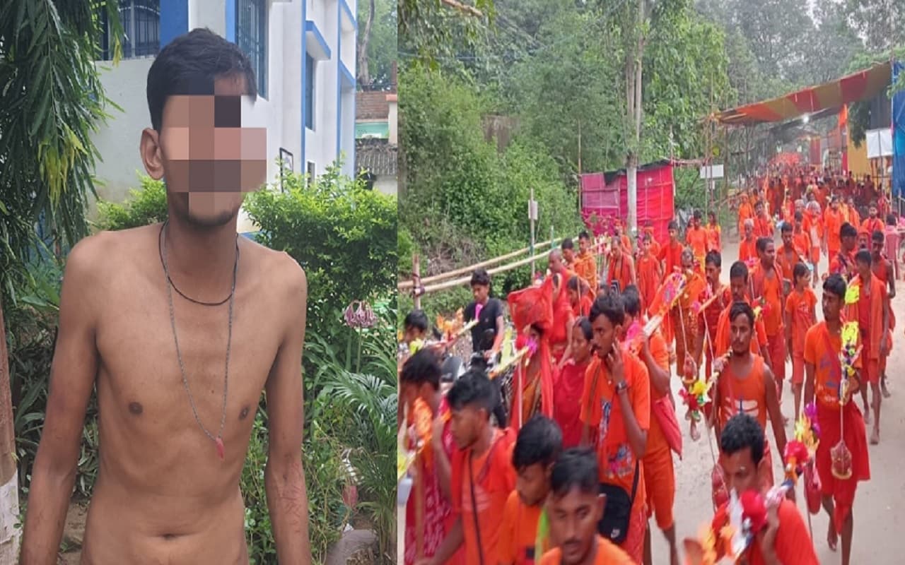 श्रावणी मेला: देवघर के रास्ते में नशे में धुत कांवरिया का तांडव, लोगों ने पकड़कर पीटा तो भेजा गया अस्पताल