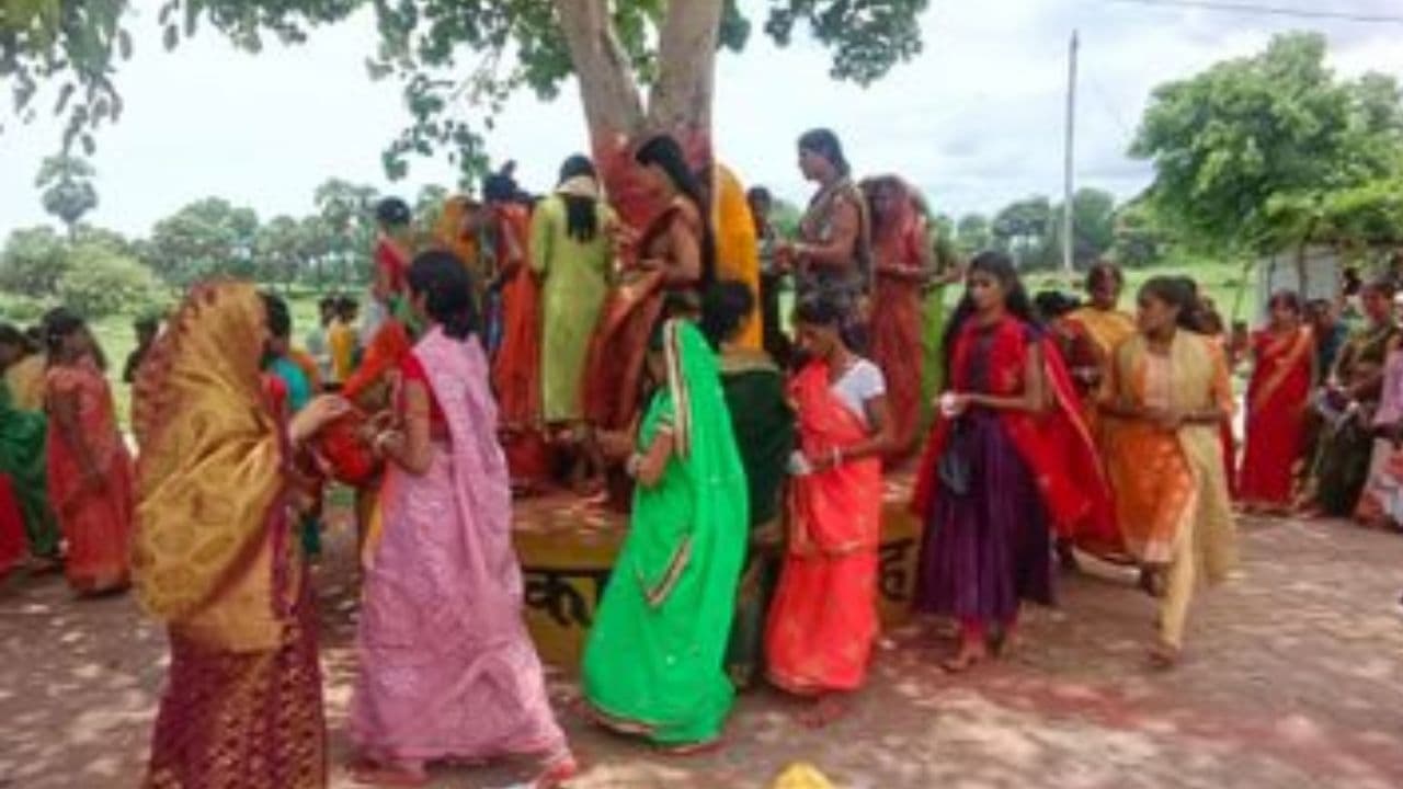 Somvati Amavasya: सोमवती अमावस्या पर सुख-समृद्धि के लिए सुहागिनों ने की पूजा-अर्चना, पीपल पेड़ की परिक्रमा कर बांधी रक्षा सूत्र