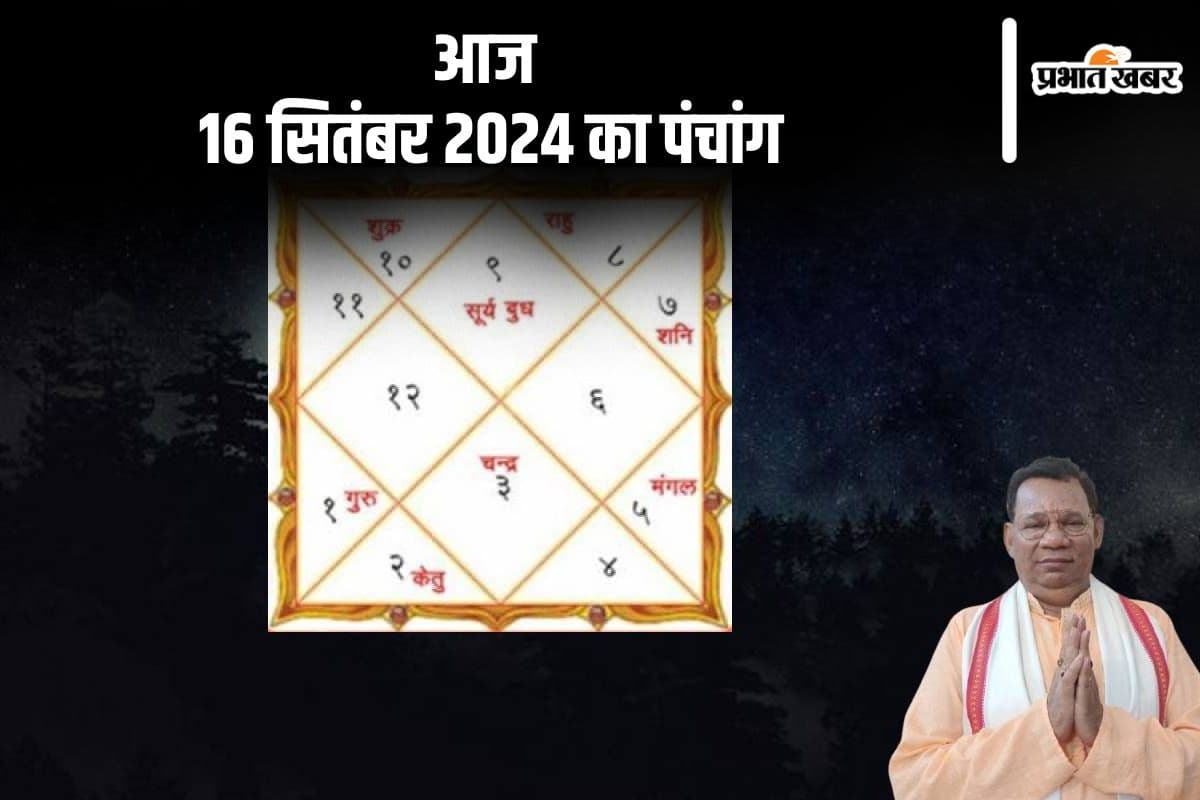 Aaj Ka Panchang: आज 16 सितंबर 2024 का पंचांग, देखें शुभ मुहूर्त और चन्द्रोदय का समय