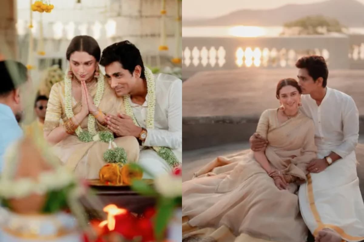 Aditi Rao Hydari-Siddharth Wedding: हीरामंडी की बिब्बो जान ने सिद्धार्थ संग गुपचुप रचाई शादी, पहली फोटो आई सामने