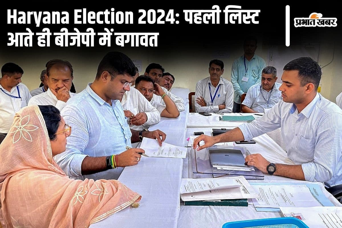 Haryana Election 2024: पहली लिस्ट आते ही बीजेपी में बगावत, अबतक 20 नेताओं ने पार्टी छोड़ी