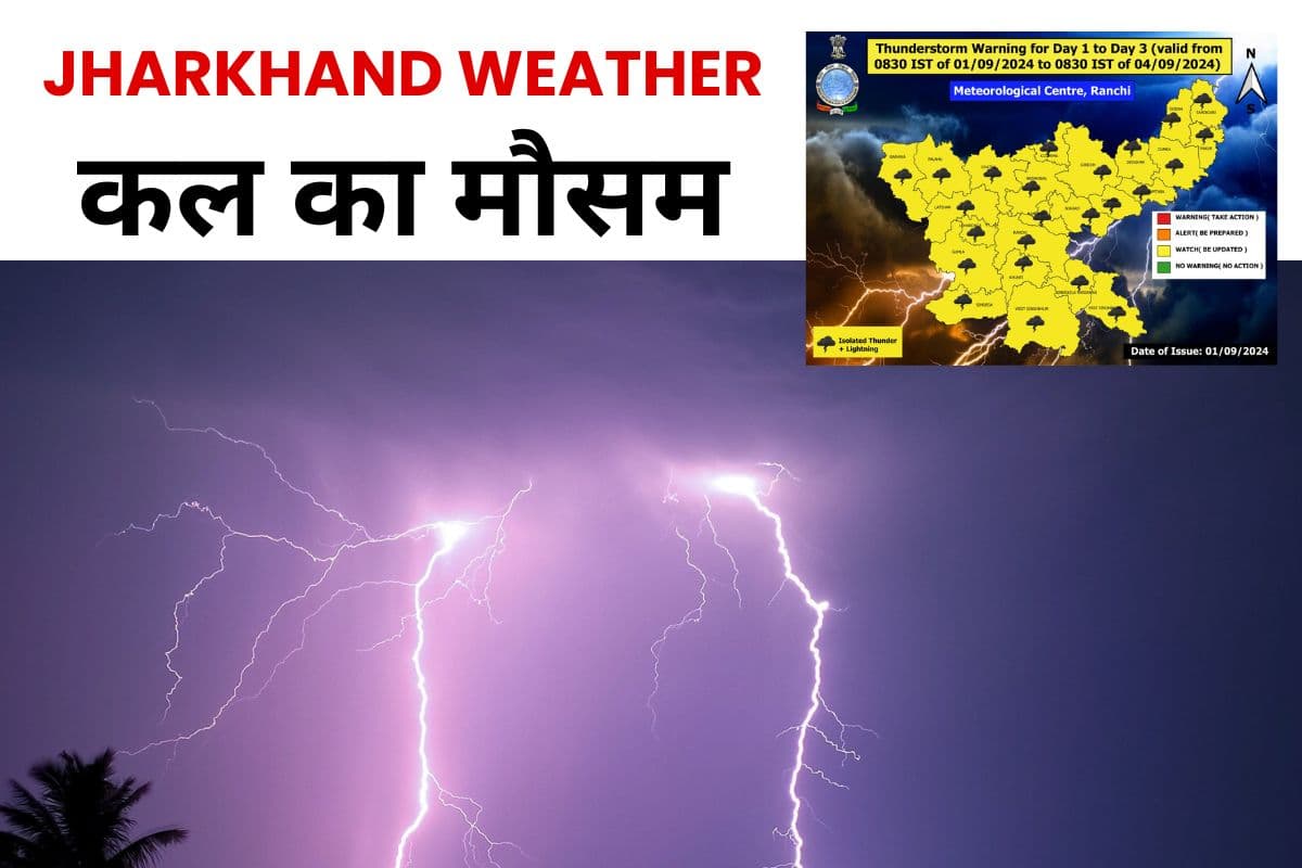 Kal Ka Mausam: कमजोर पड़ा मानसून, जानें झारखंड में कैसा रहेगा कल का मौसम